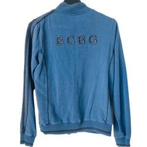 BCBG MaxAzria BCBG Logo Blue Margot Track Jacket